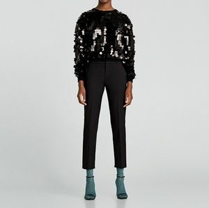 Zara Black Cropped Pants